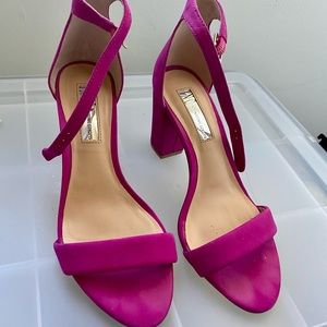 Fuschia Pink Block Heels Inc International